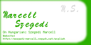 marcell szegedi business card